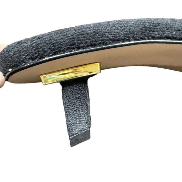 NEW Good American Terry Kickstand Mule Black Size 10 - Picture 3 of 10